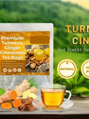 ?100% Natural Turmeric Ginger Cinnamon Tea